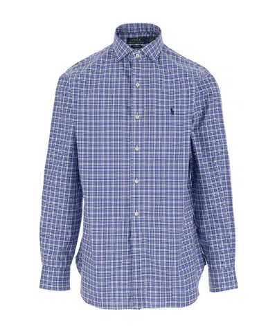 POLO RALPH LAUREN POLO RALPH LAUREN LOGO EMBROIDERED CHECKED SHIRT