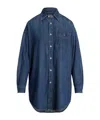 Polo Ralph Lauren Oversized Denim Overshirt In Blue
