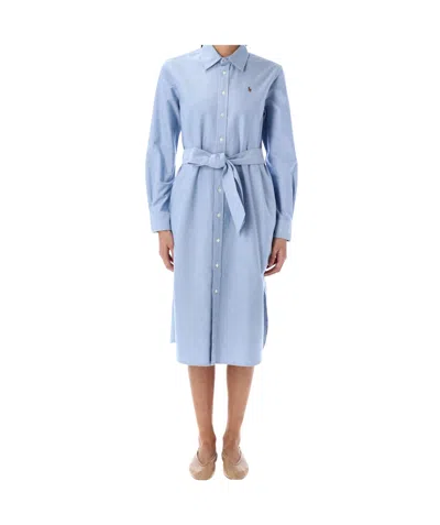 POLO RALPH LAUREN POLO RALPH LAUREN BELTED OXFORD SHIRTDRESS