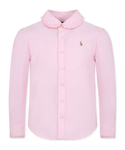 Polo Ralph Lauren Long-sleeved Shirt In Pink