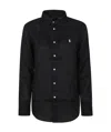 Polo Ralph Lauren Long-sleeved Shirt With Open Front In Black
