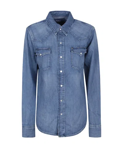 POLO RALPH LAUREN POLO RALPH LAUREN LONG-SLEEVED BUTTON-UP DENIM SHIRT