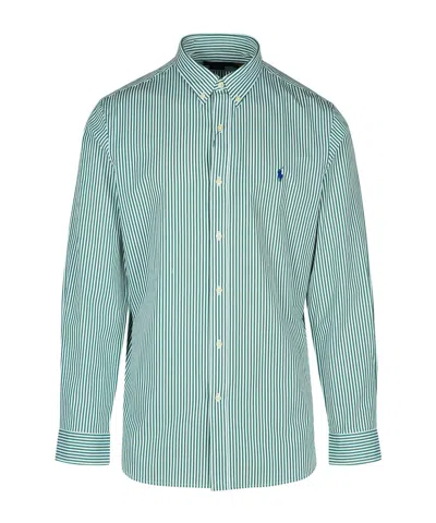 Polo Ralph Lauren Cotton Shirt Striped Pattern In Green