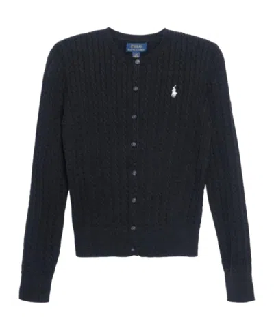 Polo Ralph Lauren Long-sleeved Sweater In Black