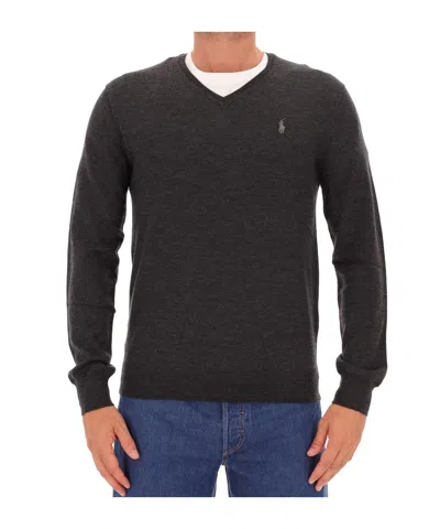 Polo Ralph Lauren Long-sleeved Sweater In Black