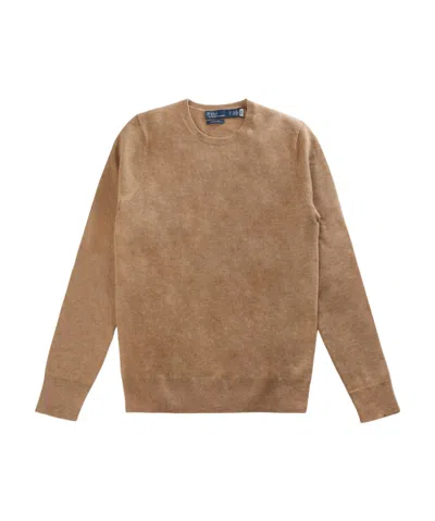 Polo Ralph Lauren Long-sleeved Sweater In Brown
