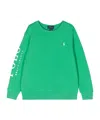 Polo Ralph Lauren Logo-embroidered Jersey Sweatshirt In Green