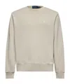 Polo Ralph Lauren Grey Loopback Cotton Sweatshirt In Nude