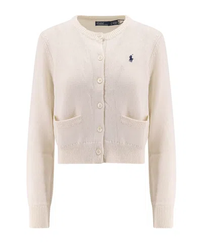 Polo Ralph Lauren Long-sleeved Sweater In Nude