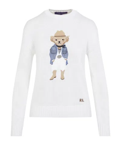 Polo Ralph Lauren Long-sleeved Sweater In White
