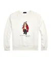 Polo Ralph Lauren Mens Nevis Holiday Bear Bear-print Long-sleeve Cotton And Recycled Polyester Blend Jersey Sweatshirt In White