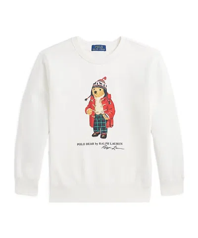 POLO RALPH LAUREN POLO RALPH LAUREN KIDS POLO BEAR PRINTED CREWNECK SWEATSHIRT