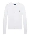 Polo Ralph Lauren Toddler Girls Cable-knit Cotton Cardigan In White