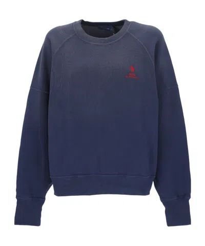 Polo Ralph Lauren Long-sleeved Sweatshirt In Blue