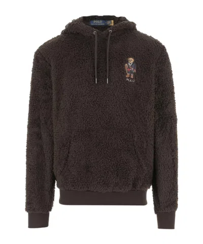 Polo Ralph Lauren Long-sleeved Sweatshirt In Brown