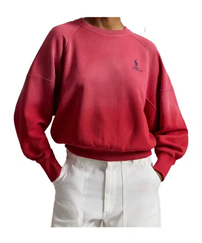 Polo Ralph Lauren Long-sleeved Sweatshirt In Red
