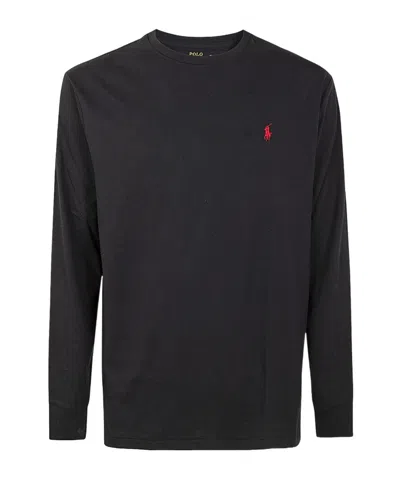 Polo Ralph Lauren Long-sleeved T-shirt In Black