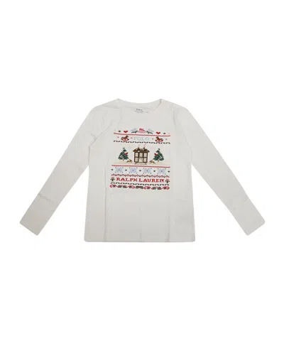 Polo Ralph Lauren Long-sleeved T-shirt In White