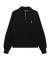 Polo Ralph Lauren Long-sleeved Zip-up Sweatshirt In Black