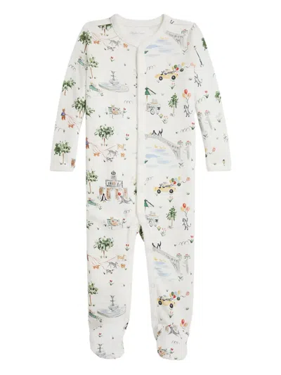 Polo Ralph Lauren Babies' Long-sleeves Cotton Coverall In White