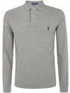 Polo Ralph Lauren Ralph Lauren Long Sleeve Polo T Shirt Grey In Grey