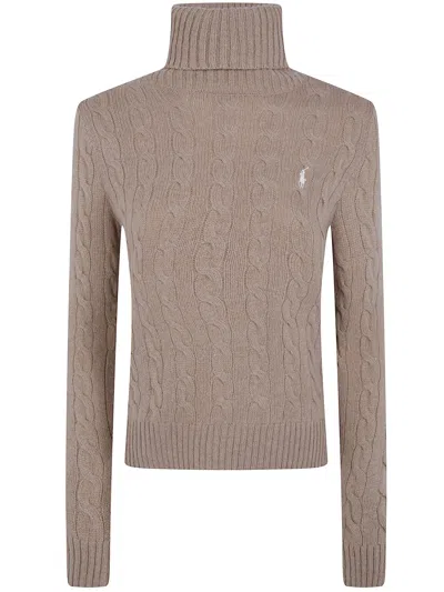 Polo Ralph Lauren Long Sleeves Pullover In Brown
