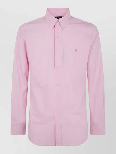 Polo Ralph Lauren Oxford Sport Shirt In Pink