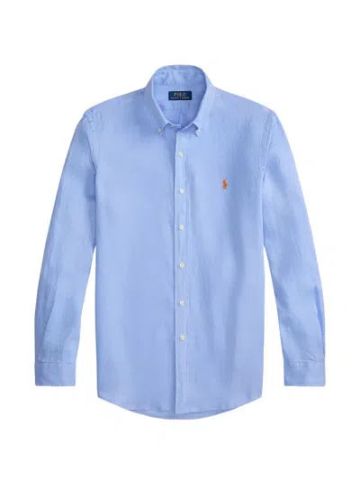 Polo Ralph Lauren Long Sleeves Sport Shirt In Blue