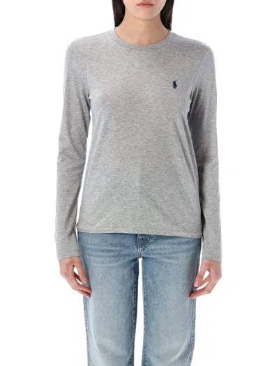 Polo Ralph Lauren Long Sleeves T-shirt In Grey