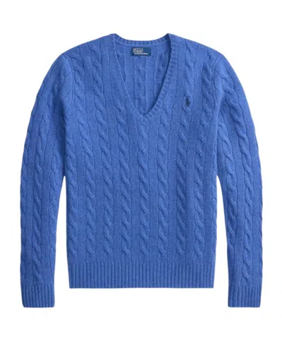 Polo Ralph Lauren Long-sleeve Blended-knit Sweater In Blue