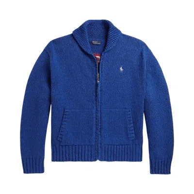 Pre-owned Polo Ralph Lauren Long-sleeve Crew Neck Cardigan 'sapphire Multicolor' | Multi-color | Women's Size