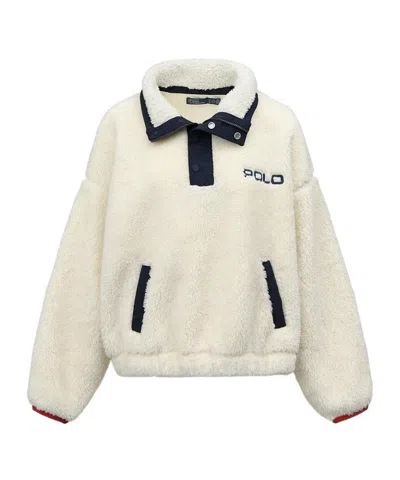 Polo Ralph Lauren Long-sleeve Fleece Sweatshirt In Yellow