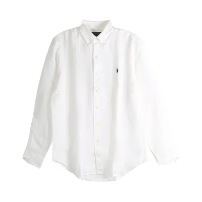 Pre-owned Polo Ralph Lauren Long-sleeve Linen Sport Shirt 'ceramic White' | Men's Size Xl