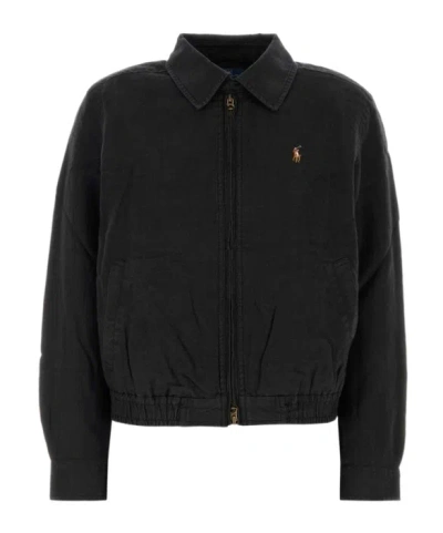 Polo Ralph Lauren Long-sleeved Casual Jacket In Black