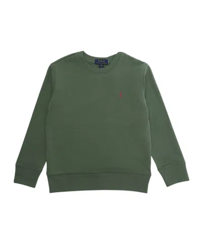 Polo Ralph Lauren Long-sleeved Crew Neck Sweatshirt In Green