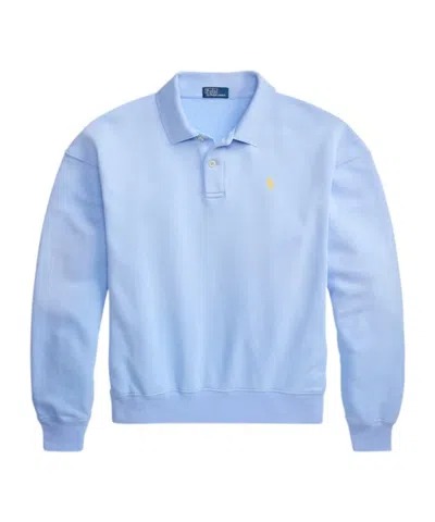 Polo Ralph Lauren Long-sleeved Polo Shirt In Blue