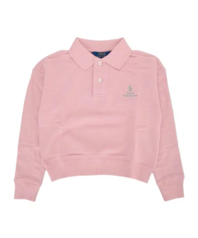 Polo Ralph Lauren Long-sleeved Polo Shirt In Pink