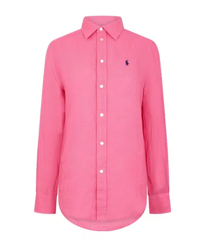 Polo Ralph Lauren Long-sleeved Shirt In Pink