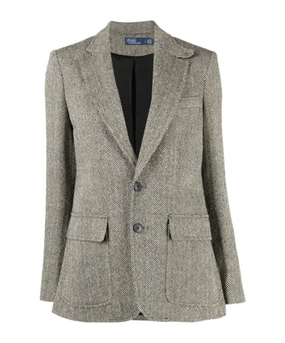 Polo Ralph Lauren Long-sleeved Suit Coat In Multi