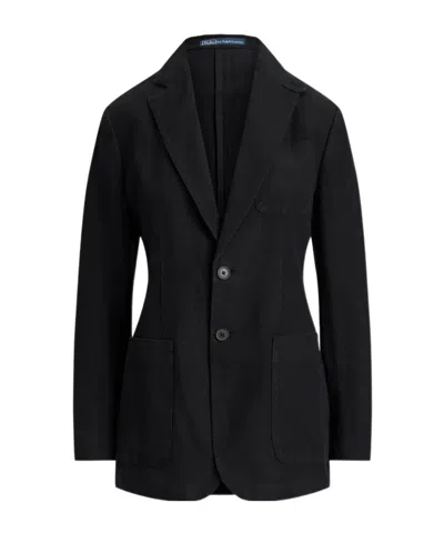 Polo Ralph Lauren Long-sleeved Suit Jacket In Black