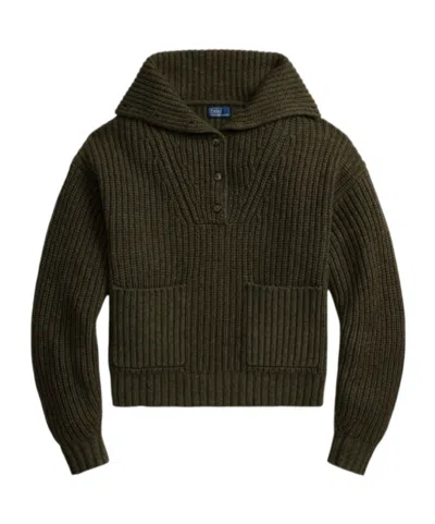 Polo Ralph Lauren Long-sleeved Sweater In Green