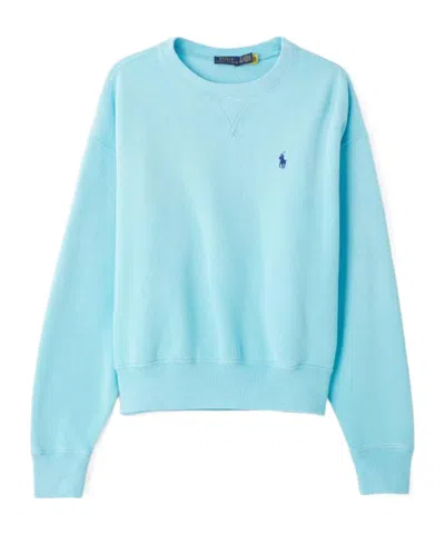 Polo Ralph Lauren Long-sleeved Sweatshirt In Blue