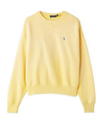 Polo Ralph Lauren Long-sleeved Sweatshirt In Yellow