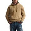 Polo Ralph Lauren Loopback Cotton Fleece Hoodie In Brown