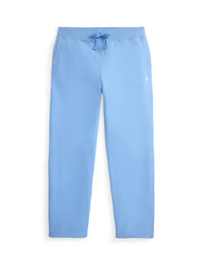 Polo Ralph Lauren Loopback Cotton Trousers In Blue