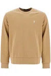 Polo Ralph Lauren Loopback Crewneck Sweatshirt In Khaki