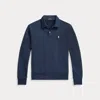 Polo Ralph Lauren Loopback Fleece Collared Sweatshirt In Blue