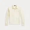 Polo Ralph Lauren Loopback Fleece Collared Sweatshirt In Neutral