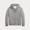 Polo Ralph Lauren Loopback Fleece Full-zip Hoodie In Gray