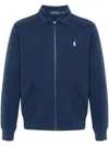 Polo Ralph Lauren Mens French Navy Classic New Fit Bi-swing Windbreaker Jacket In Blue